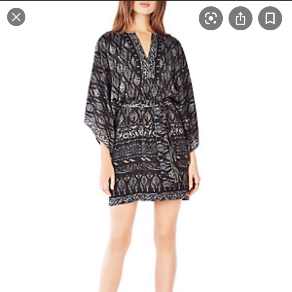 New BCBG Destinie Kimono Sleeves Dress M